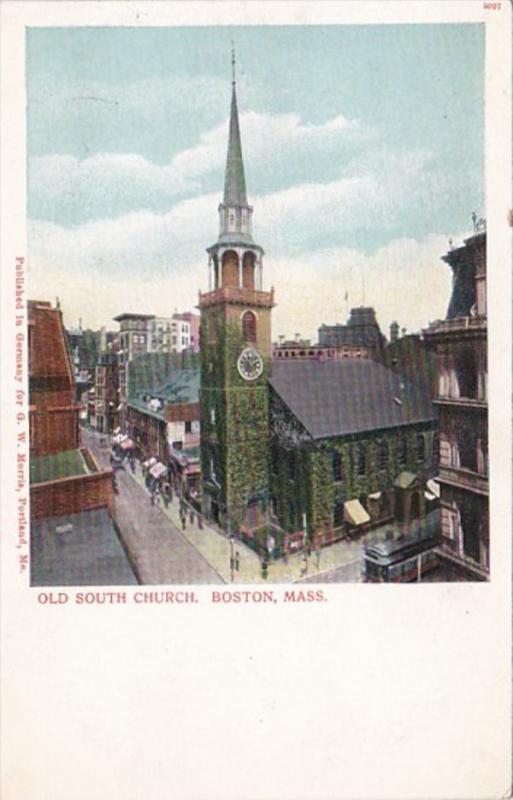 Massachusetts Boston Old South Church
