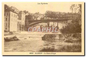 Old Postcard The Pyrenees Oloron Gave Aspe