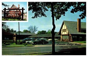 Postcard MOTEL SCENE Urbana Illinois IL AR2363