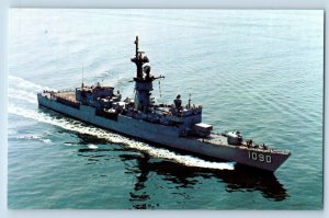 Westwego Louisiana Postcard USS Ainsworth FF-1090 Atlantic Fleet c1973 Vintage