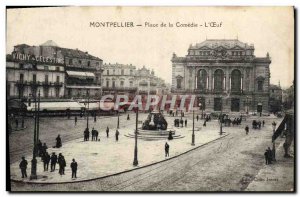 Old Postcard Montpellier Place de la Comedie Vichy Celestins