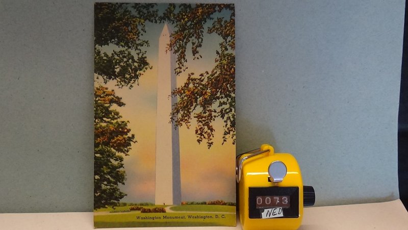 STD Vintage Washington Monument Cherry Blossoms District of Columbia Unposted