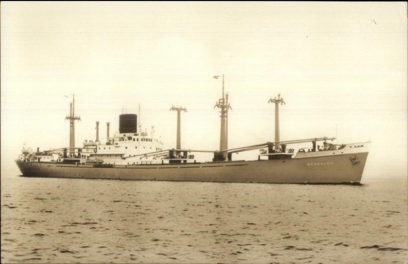 1950s Steamship - SS Bengalen Real Photo Postcard