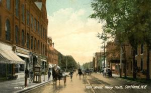 NY - Cortland. Main Street looking North