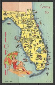 Florida - Come To Florida Map - [FL-245]
