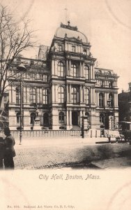 Vintage Postcard City Hall Building Historic Landmark Boston Massachusetts MA