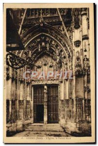 Postcard Gisors Eure Old Church North Portal