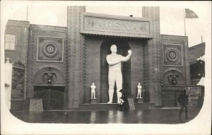 AYPE Alaska Yukon Pacific Expo Seattle Strong Man ARENA THEATRE RPPC 1909