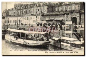 Old Postcard Saint Malo Dinardaises Starring Gate Yacht Dinan