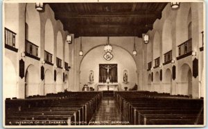 M-3885 Interior of St Theresa's Church Hamilton Bermuda