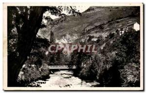 Old Postcard Savoy Picturesque Brides Les Bains Le Doron and Chamberlain Bridge