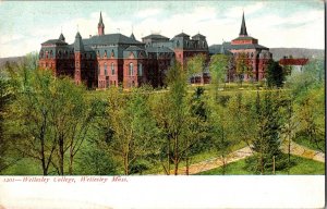 View of Wellesley College Campus, Wellesley MA Undivided Back Vtg Postcard L71