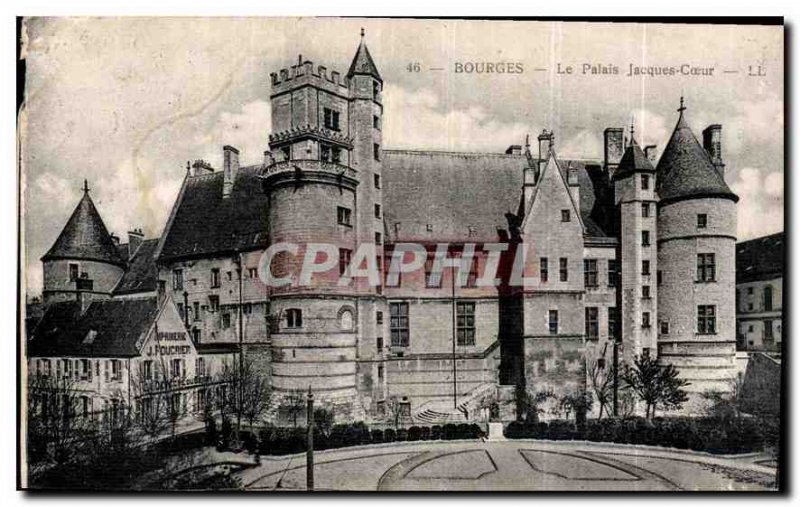 Old Postcard Bourges Palais Jacques Coeur