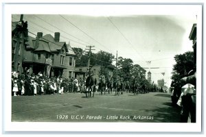 1928 UCV Parade United States Calvery Little Rock Arkansas AR Reprint Postcard