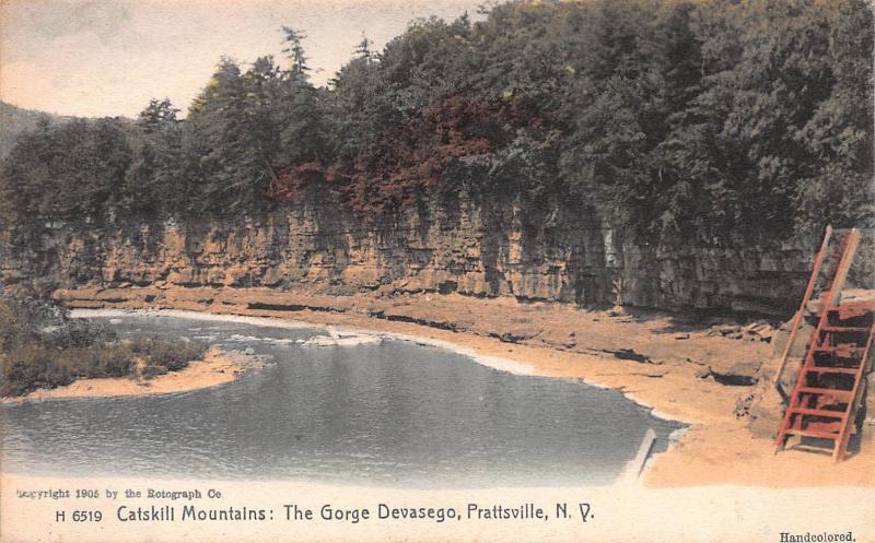 George Devasego, Catskill Mtns., Prattsville, N.Y., Early Postcard, Used in 1910