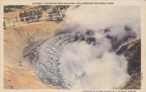 Crater Of Mud Volcano Yellowstone National Park Curteich