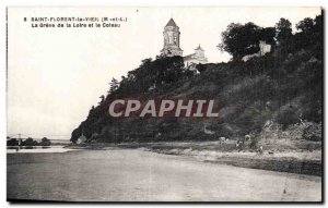 Old Postcard St Florent le Vieil The strike and the Loire and the hillside