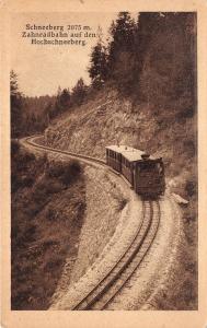 B3691 Germany Train Chemin de Fer Schneeberg 2075m Zahnrabahn front/back scan