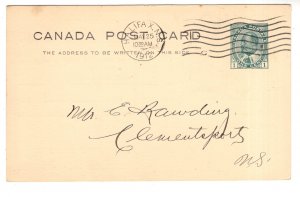 Canada Postal Stationery Postcard 1 C Edward Used 1919, Nova Scotia, Chronicle