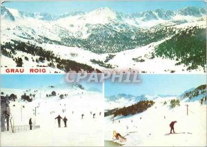 'Postcard Modern Valls d''Andorra Grau Roig Estacio alt 2100 m'