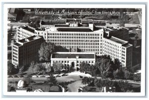 1950 University Of Michigan Hospital Ann Arbor Michigan MI RPPC Photo Postcard 