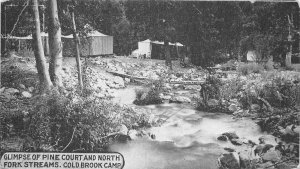 G79/ Azusa California Postcard 1912 Cold Brook Camp Resort