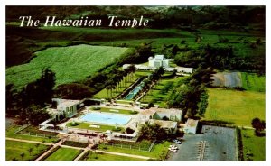 Aerial view of the BYU Hawaii Mormon Temple Laie Oahu Hawaii Postcard