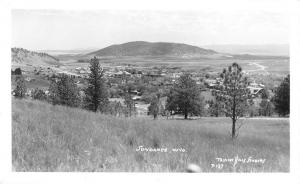 Sundance Wyoming Birdseye View Of City Real Photo Antique Postcard K77596