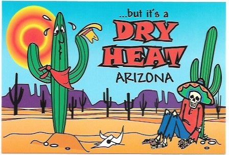 US Arizona. It's a DRY Heat! Unused