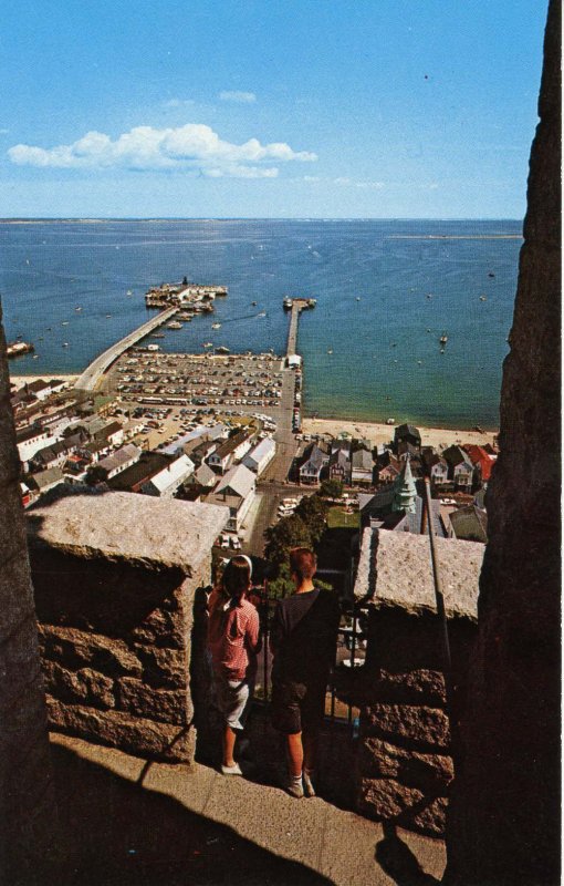 MA - Cape Cod, Provincetown. The Harbor from Pilgrim Monument