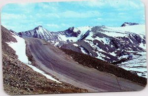 postcard CO Vista on Trail Ridge Road near high point, Rocky Mountain Nat'l Pk