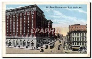 Old Postcard Lower Monroe Avenue Grand Rapids Mich Detroit