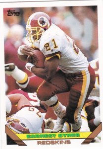 1993 Topps Football Card Earnest Byner Washington Redskins sk21464