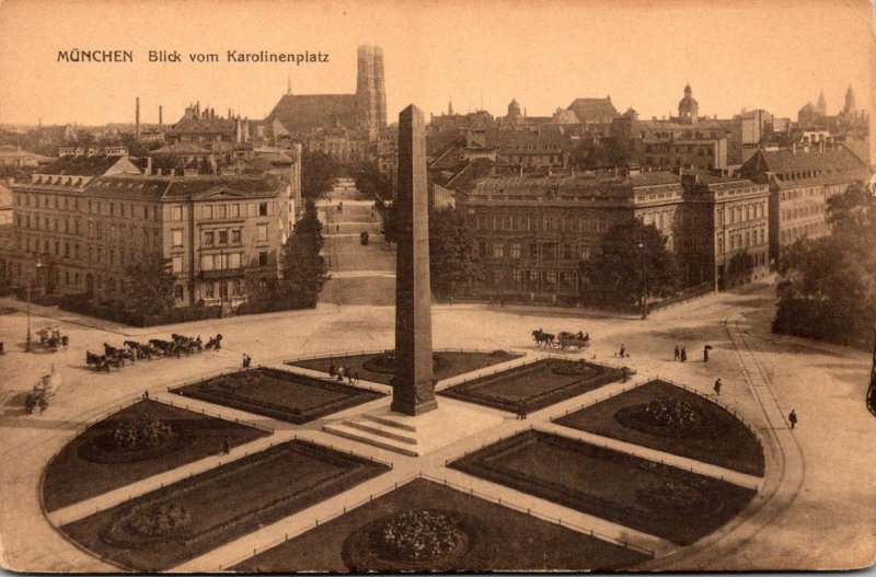 Germany Muenchen Blick vom Karolinenplatz