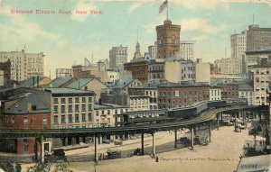 Elevated Electric Road, New York postcard
