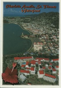 Charlotte Amalie, St. Thomas Waterfront-U.S.Virgin Islands Postcard 1980s/1990s