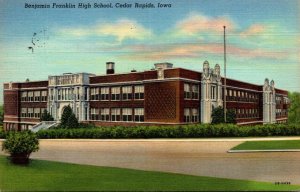 Iowa Cedar Rapids Benjamin Franklin High School 1949 Curteich