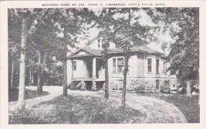 Minnesota Little Falls Boyhood Home Of Colonel Charles A Lindbergh