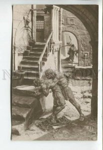 444151 MASTROIANNI Wrestling URSUS Croton QUO VADIS #7 postcard Noyer 1913 year