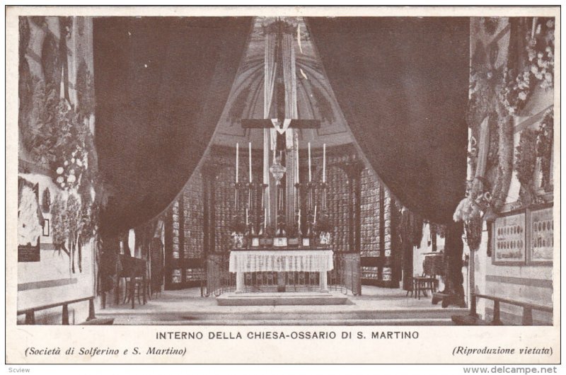 Interno Della Chiesa-Ossario Di S. Martino, ITALY, 1910-1920s