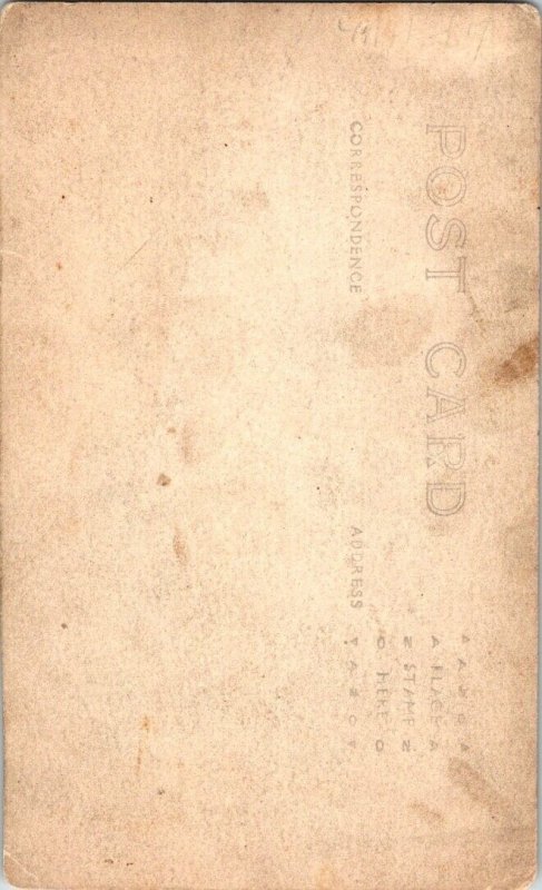 REAL PHOTO POSTCARD IDENTIFIED ISABELLA BLAIR - AFRICAN AMERICAN BLACK AMERICANA