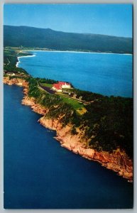 Postcard Ingonish Cape Breton NS c1960s Aerial View Keltic Lodge Cabot Trail