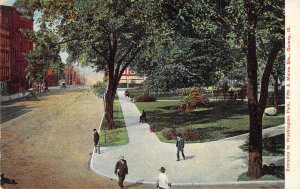 c.'07, Chromo Litho , Entrance Washington Park, Quincy, IL, Msg,  Old Post Card