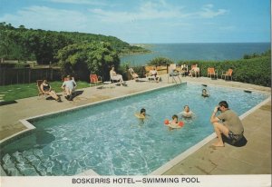 Boskerris Hotel St Ives Bay Cornwall Putting Green Camera Postcard