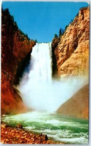 Postcard - Lower Falls, Yellowstone River, Yellowstone National Park - Wyoming