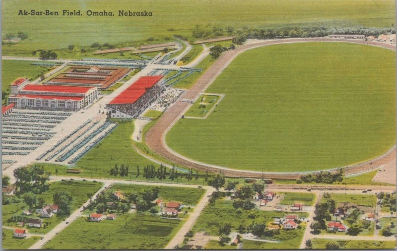 Postcard Ak Sar Ben Field Omaha Nebraska NE