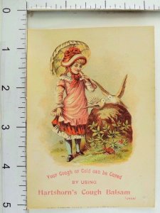 Hartshorn's Cough Balsam Quack Medicine Young Girl & White Doves P51