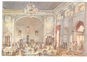 The Pump Room, Bath,, England,  David Skipp Water-colour