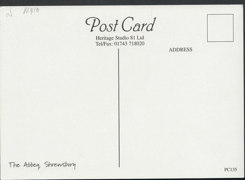 Shropshire Postcard - The Abbey, Shrewsbury    RR410