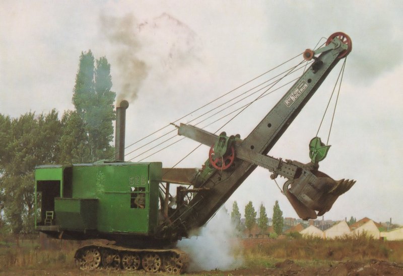 Lincoln Steam Shovel Leicester Technology Museum Postcard